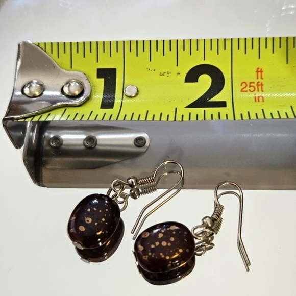 Faux Stone Earring Set Featuring Southwest Tourquise Studs - Picture 7 of 7